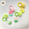 Tulip Pom Pom Charm Keychain 1