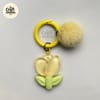 Tulip Pom Pom Charm Keychain 4