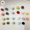 Fluffy Faux Fur & Curly Yarn Pom Pom 3