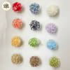 Fluffy Faux Fur & Curly Yarn Pom Pom 1