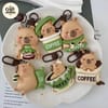 Capybara Coffee Keychain 3
