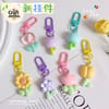 Flower & Tulip Charm Keychain 1