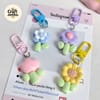 Flower & Tulip Charm Keychain 3