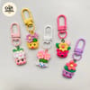 Mini Flower Pot Charm Keychain 1