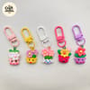 Mini Flower Pot Charm Keychain 2