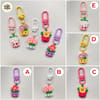 Mini Flower Pot Charm Keychain 5