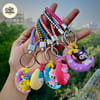 Moon Character Braided Keychain 2