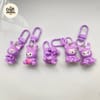 Purple Bunny Character Keychain 2