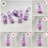 Purple Bunny Character Keychain 5