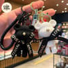 Teddy Bear Keychain with Braided Strap 3