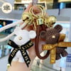 Teddy Bear Keychain with Braided Strap 4