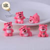 Pink Teddy Bear Mini Figurines 3