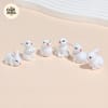White Bunny Mini Figurines 2