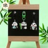 Cute Panda Resin Mini Keychain 4