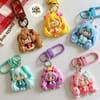 Ponytail Long Hair Girl Keychain 1