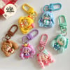 Ponytail Long Hair Girl Keychain 3