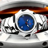 DENVOSI Premium Metal Watch – Bold Design (Blue Dial) 1