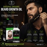 Natural Organic Beard Growth Oil For Men দাঁড়ি গজানো তেল 1