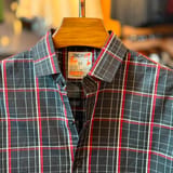 Aurenzo Charcoal Red Check Casual Shirt 2