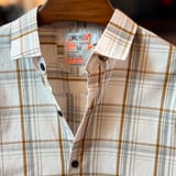 Aurenzo White & Brown Check Casual Shirt 2