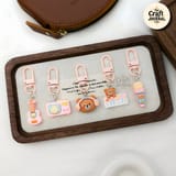 Kawaii Music Bear Keychain 2