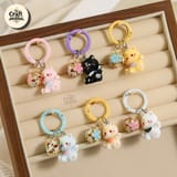 Cat with Bell Keychain 1