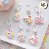 My Melody Cherry Blossom Fairy Cat Keychain 1