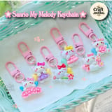 My Melody Cherry Blossom Fairy Cat Keychain 2