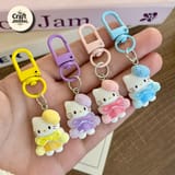 Kitty in Beret Outfit Keychain 3