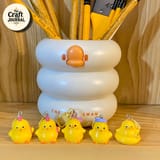 Kawaii Chick Keychain Set – Cute Animal Bag Charm for Kids & Adults 1