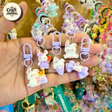Cute Purple Bunny Keychain – Kawaii Rabbit Bag Charm 1