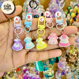 Cute Mini Dress Keychain – Colorful Doll Outfit Bag Charm 2