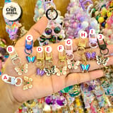 Mini Butterfly Metal Bag Accessory – Enamel Charm Collection 2