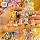 Cute Gummy Bear Keychain – Pastel Teddy Bear Bag Charm 1