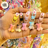 Cute Gummy Bear Keychain – Pastel Teddy Bear Bag Charm 2
