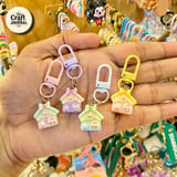 Cute Sanrio House Keychain – Kawaii Character Bag Charm 1