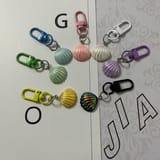 Iridescent Shell Keychain – Mermaid Style Bag Charm 2