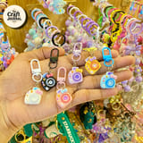 Kawaii Camera Figurine Charm – Colorful Photography Keychain Set 1