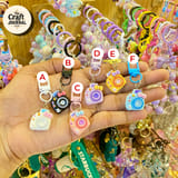 Kawaii Camera Figurine Charm – Colorful Photography Keychain Set 2