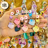 Cute Mini Bag Keychain – Quilted Purse Bag Charm 2