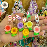 Cute Sunflower Keychain – Colorful Daisy Bag Charm 2