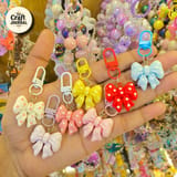 Kawaii Bow Figurine Charm – Cute Aesthetic Keychain Set 1