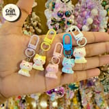 Cute Pastel Cat Keychain – Kawaii Kitty Bag Charm 1