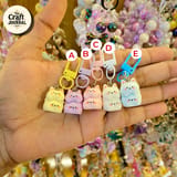 Cute Chubby Cat Keychain – Kawaii Stacked Cat Bag Charm 2