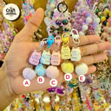 Cute Chubby Cat Plush Keychain – Kawaii Stacked Cat Bag Charm 2