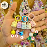 Cute Chubby Cat Bell Keychain – Kawaii Stacked Cat Bag Charm 3