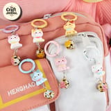 Cute Pastel Cat Bell Keychain – Kawaii Kitty Bag Charm 2