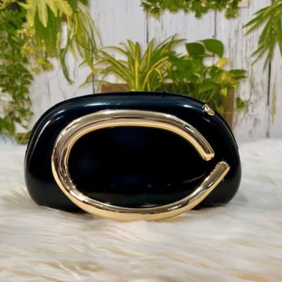 Metal handed party clutch