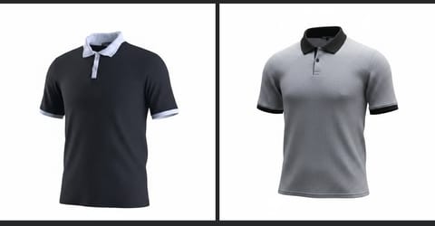 2 Pics Old Money Polo T-shirt