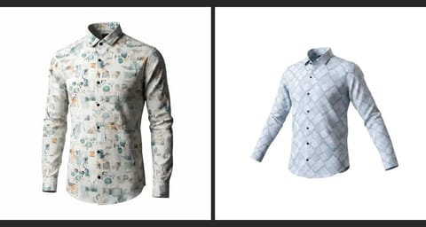 2 Pics Sleeve Shirt